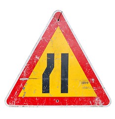 Image showing Construction road sign