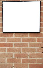 Image showing Brick wall billboard