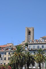 Image showing Lisbon cityscape with Se Cathedral