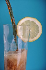 Image showing Soda with lemon