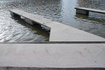 Image showing Empty landing stage