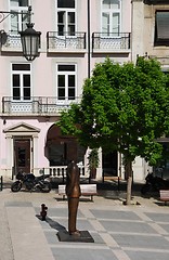 Image showing Fernando Pessoa statue in Lisbon