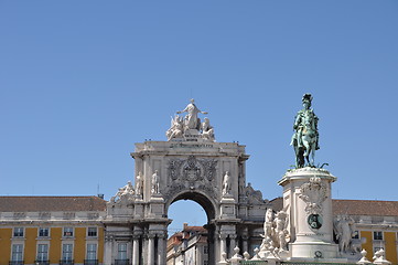 Image showing Commerce Square in Lisbon