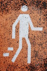 Image showing Pedestrian sign