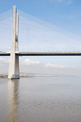 Image showing Vasco da Gama Bridge in Lisbon, Portugal