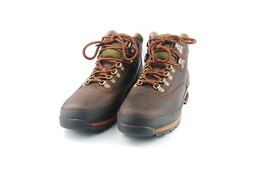 Image showing Hiking boots on white