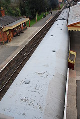 Image showing Antique steam train