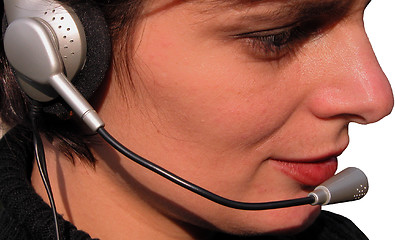 Image showing Girl Operator