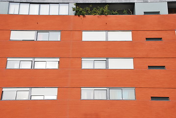 Image showing Brick facade building