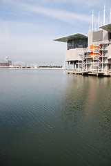 Image showing Modern Oceanarium building in Lisbon, Portugal