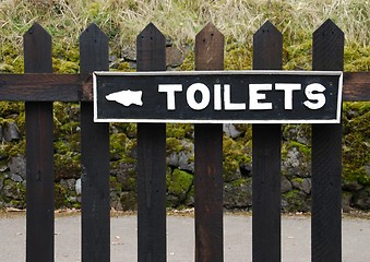 Image showing Toilets sign