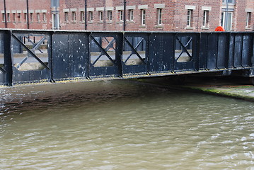 Image showing Gloucester docks (bridge detail)