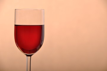 Image showing Glass of red wine