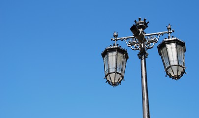 Image showing Street lamp posts