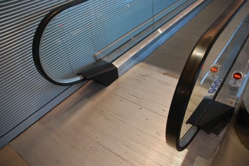 Image showing Modern escalator