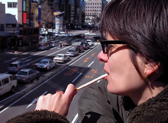 Image showing Girl with snack