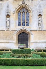 Image showing Church and ornamental garden at Sudeley Castle