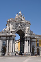 Image showing Commerce Square in Lisbon