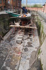 Image showing Boat reparation (dry docks)