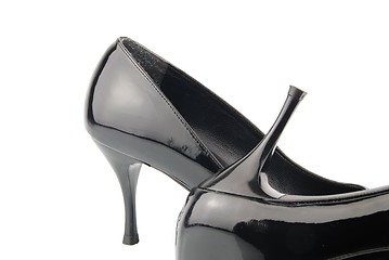 Image showing Shiny high heel female shoes