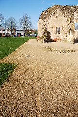 Image showing St Oswald's Priory ruins in Gloucester