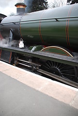 Image showing Antique steam train