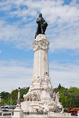 Image showing Marques do Pombal square in Lisbon