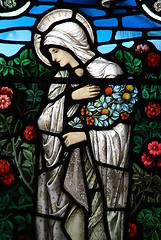 Image showing Religious stained glass window