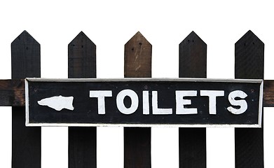 Image showing Toilets sign