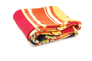 Image showing Colorful woolen scarf