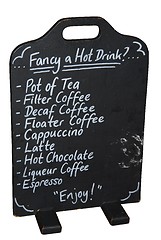 Image showing Drinks board