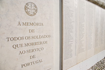 Image showing Ultramar memorial monument in Lisbon