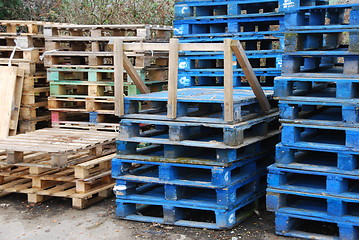 Image showing Wooden pallets