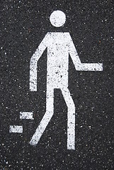 Image showing Pedestrian sign