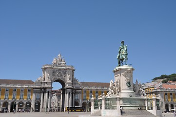 Image showing Commerce Square in Lisbon