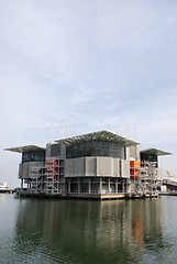 Image showing Modern Oceanarium building in Lisbon, Portugal