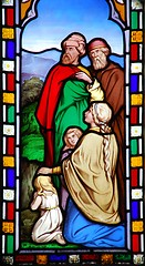 Image showing Religious stained glass window