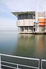 Image showing Modern Oceanarium building in Lisbon, Portugal