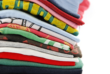 Image showing Colorful t-shirts