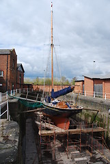 Image showing Boat reparation (dry docks)