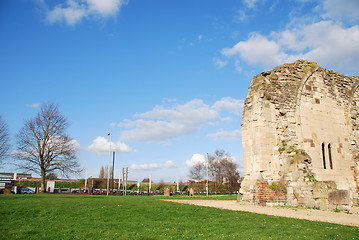 Image showing St Oswald's Priory ruins in Gloucester