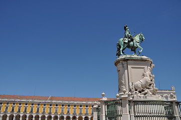 Image showing Statue of King José in Lisbon