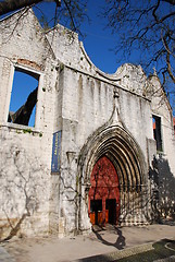 Image showing Carmo Church ruins in Lisbon, Portugal