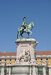 Image showing Statue of King José in Lisbon