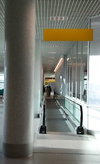 Image showing Modern escalator