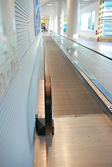 Image showing Modern escalator