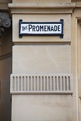 Image showing Promenade sign in Cheltenham