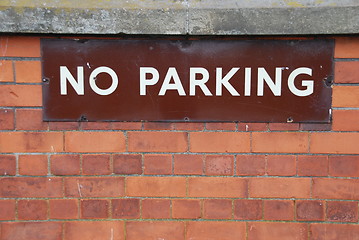 Image showing No parking sign