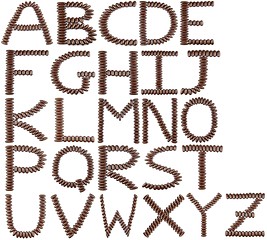 Image showing Chocolate English Alphabet