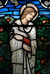 Image showing Religious stained glass window